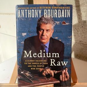 Signed Copy Medium Raw Book by Anthony Bourdain First Edition 2010 Hardcover